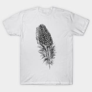 Guinea Fowl Feather Print T-Shirt